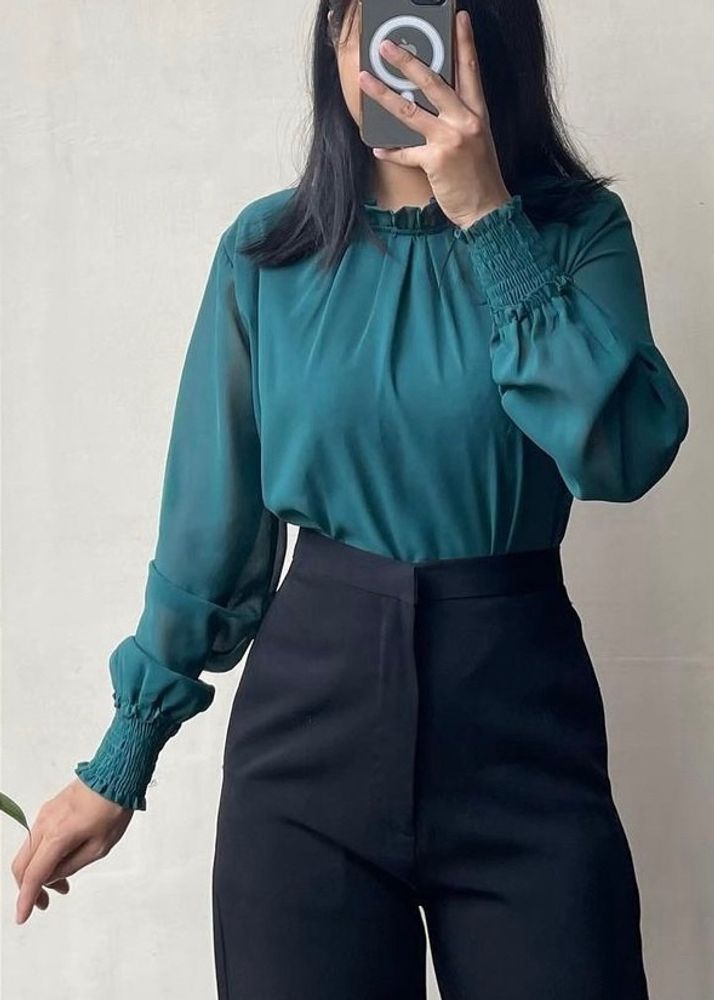 Green Formal Top