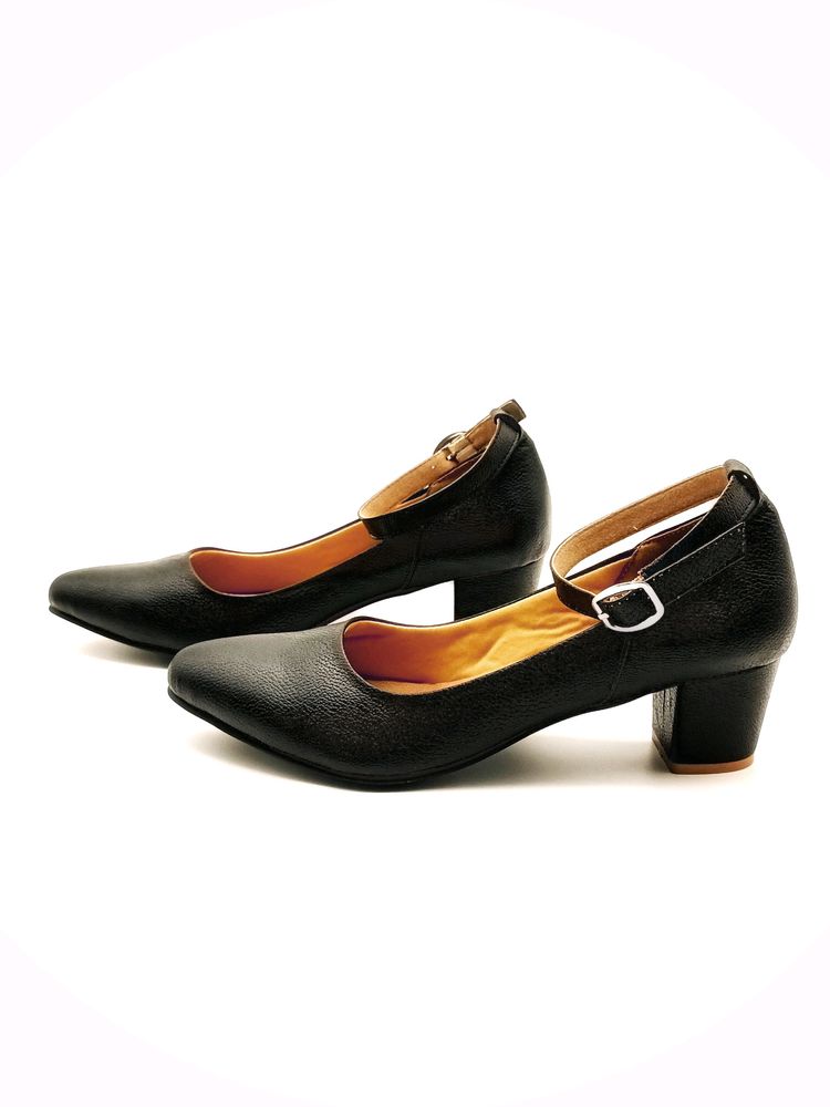 Black Block Heel Shoes