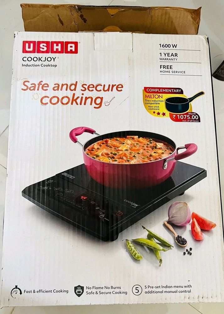 USHA Cookjoy Induction Cook Top 1600 W.