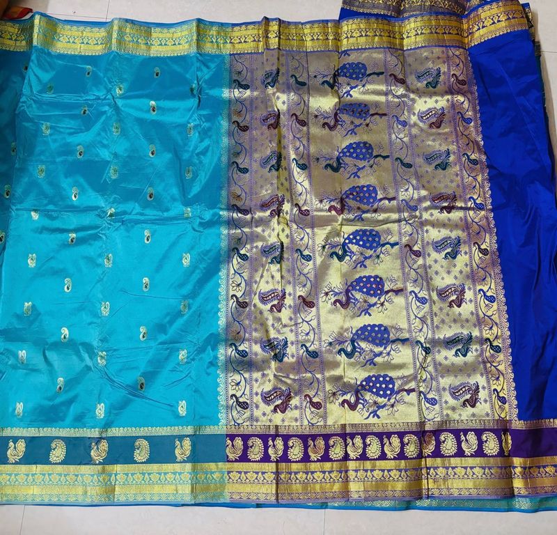 paithani kathpadar saree