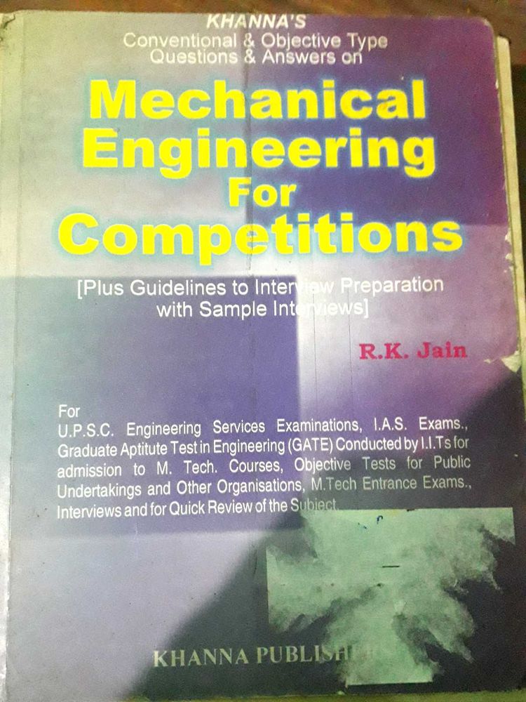 Mechanical engineering Competitive Book