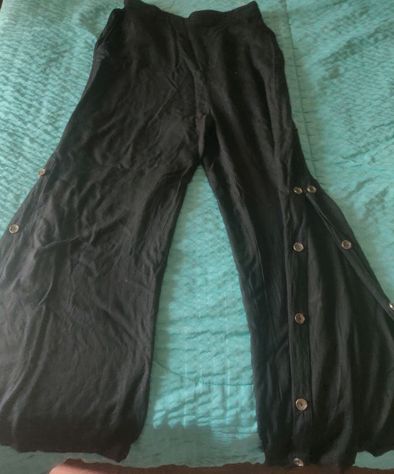 Black Flared Trousers