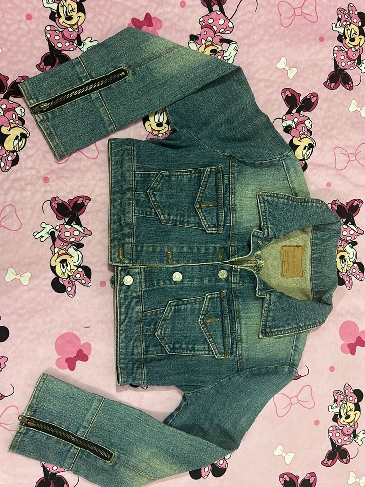 Imported Denim Crop Jacket Buy Jeans House