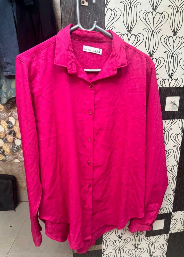 Hot Pink Colour Shirt