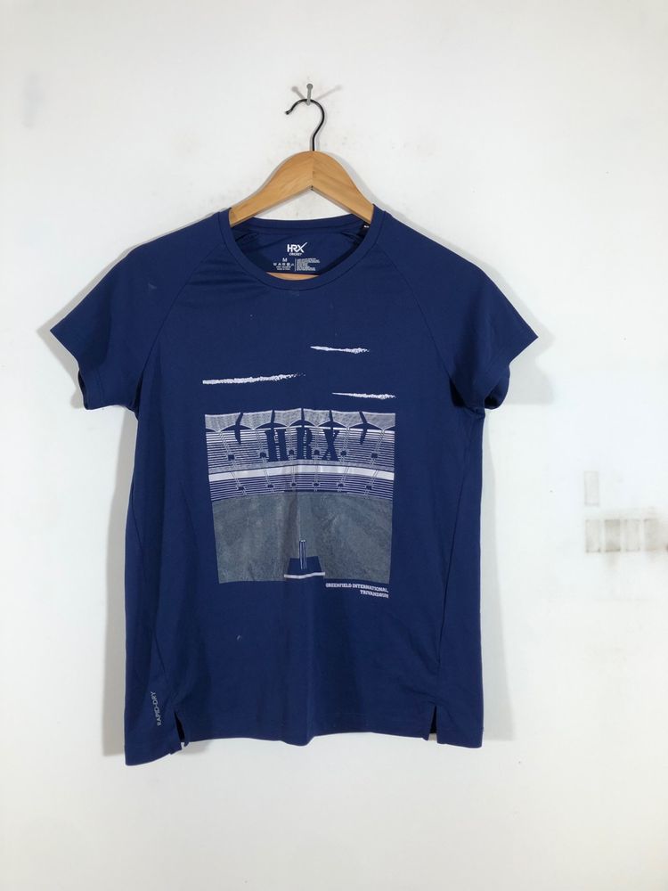 Navy Blue Printed T-Shirt (Women’s)