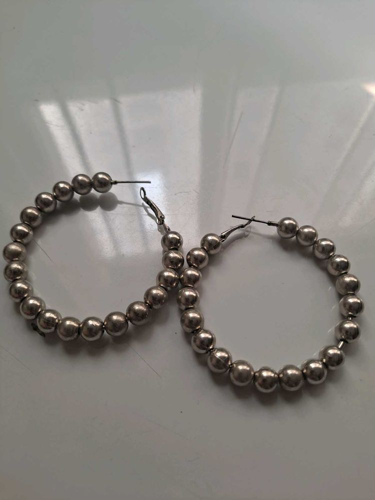 Hoop Metalic Earings