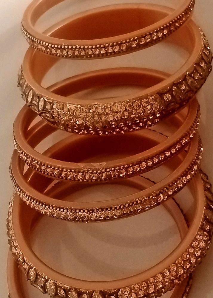 Cream Colour Beautiful Bangles