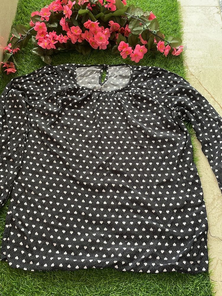 Polka Dotted Hip cover Top