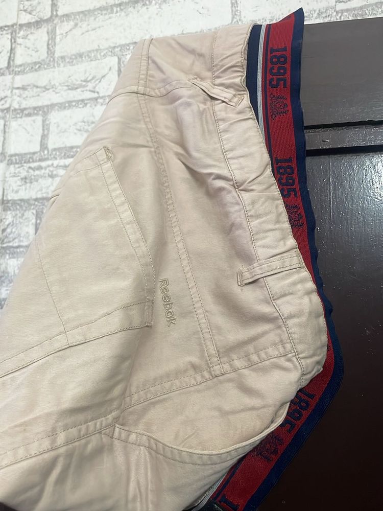 Reebok Beige Shorts Originals 1895 Series