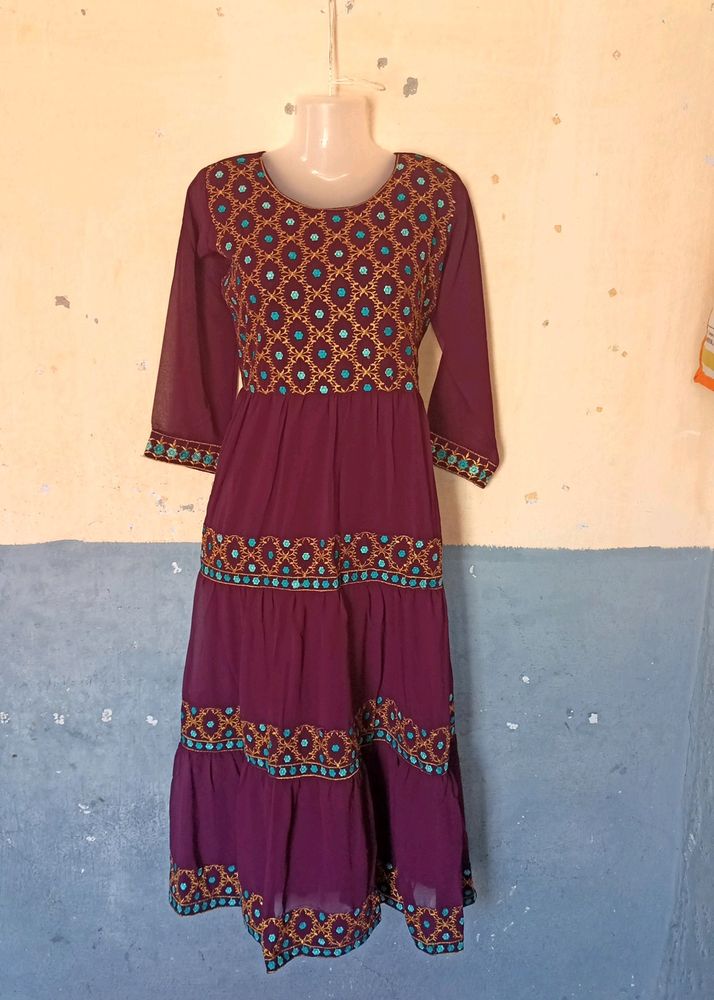 💞 Women Ethnic Wear Gown Or Dress Xl💚