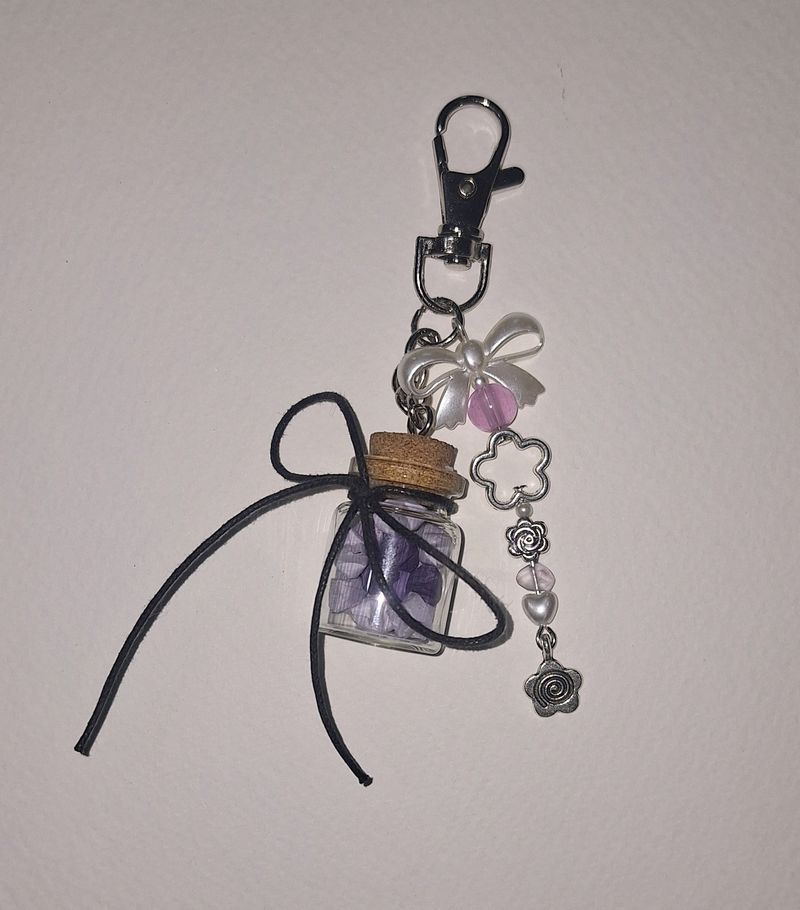 Cute Star Jar Charm (Purple)