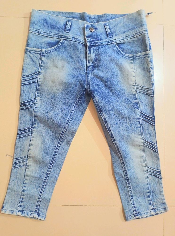 Denim Jeans Capris For Women