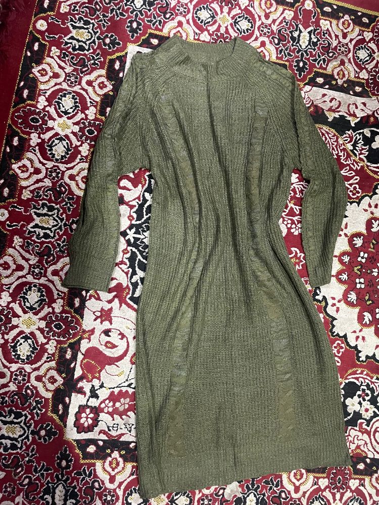 Green Woollen Dress