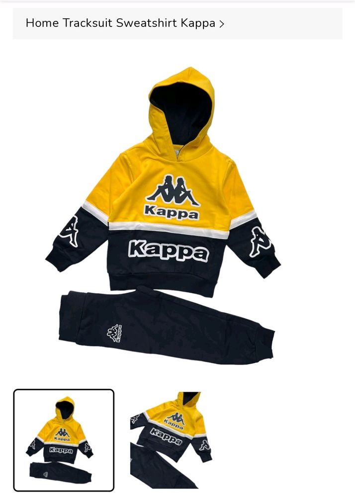 Orginal Kappa Kids Winter Hoodie Set With Pant