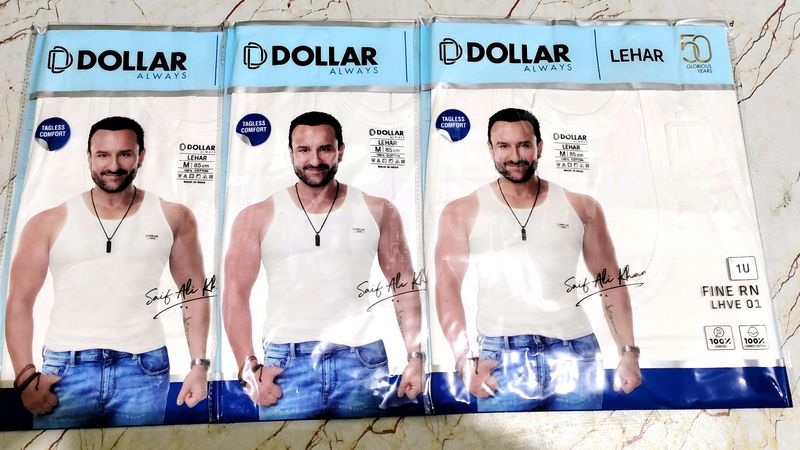 Pack Of 3 Dollar White Vest