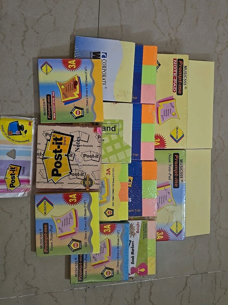 🆕✅Post Its & Flags - 15 Nos.