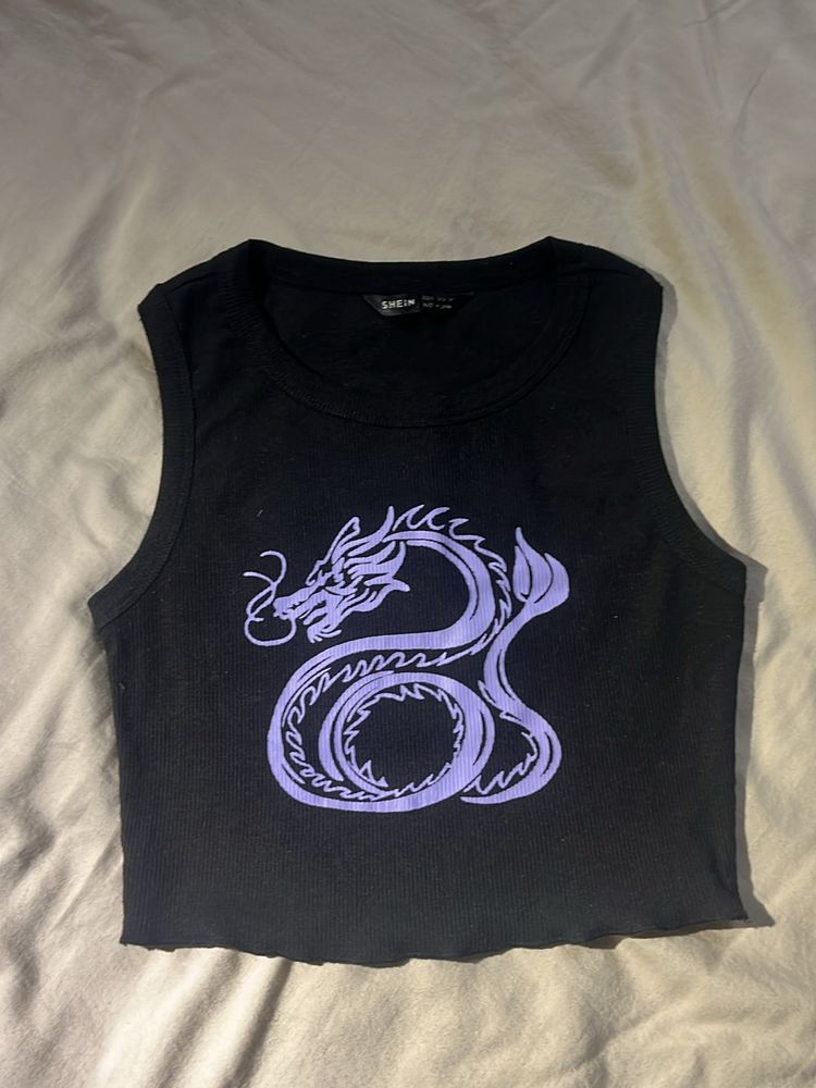 Black Dragon Design Tank Top