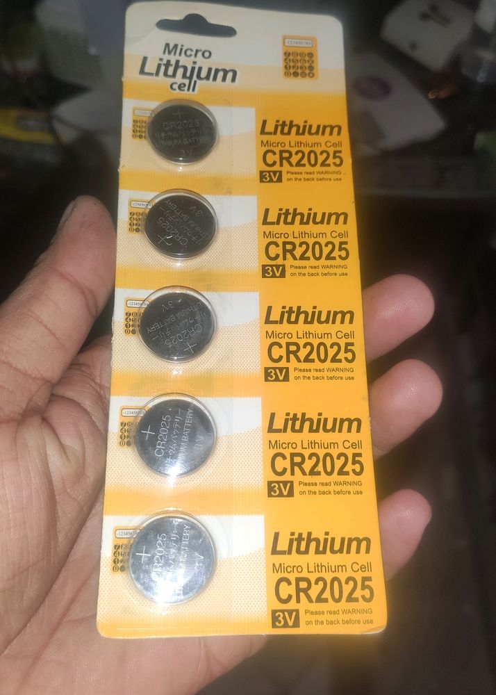 Cr2025 Lithium Cell 5 Pc. Just Rs.80