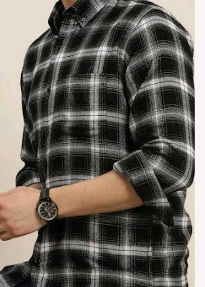 Black and White Checks Shirt