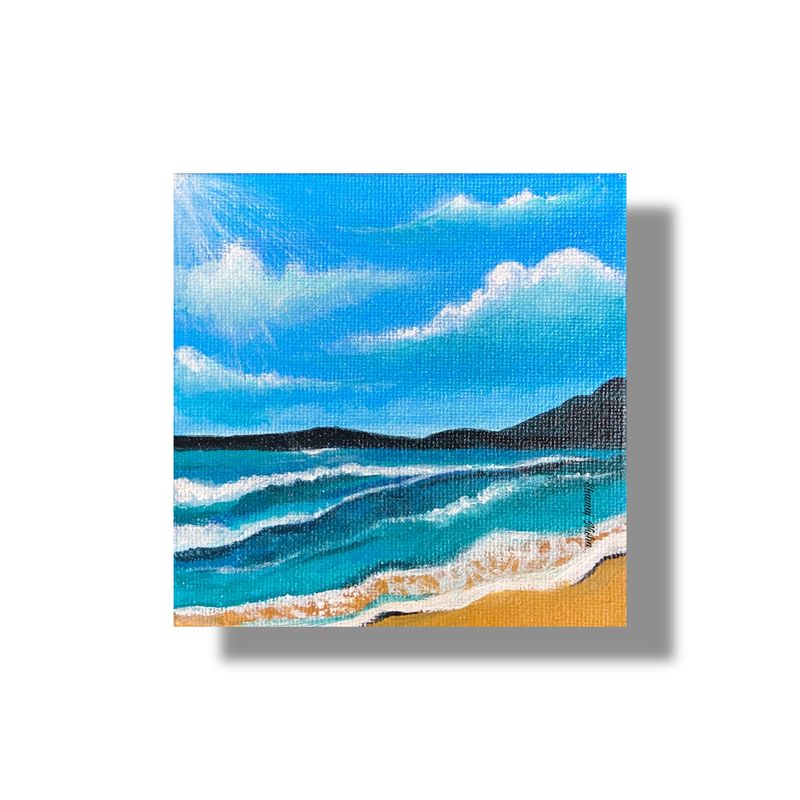 Sea beach Painting By Shainaj