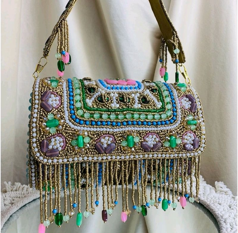 Embroidery Handbag Clutch