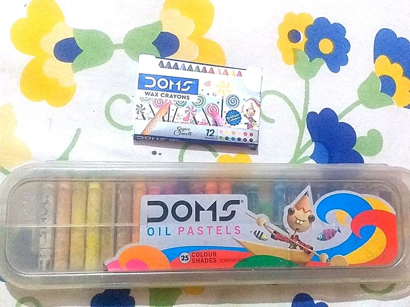 DOMS OIL PASTEL And Wax Crayons In Coins