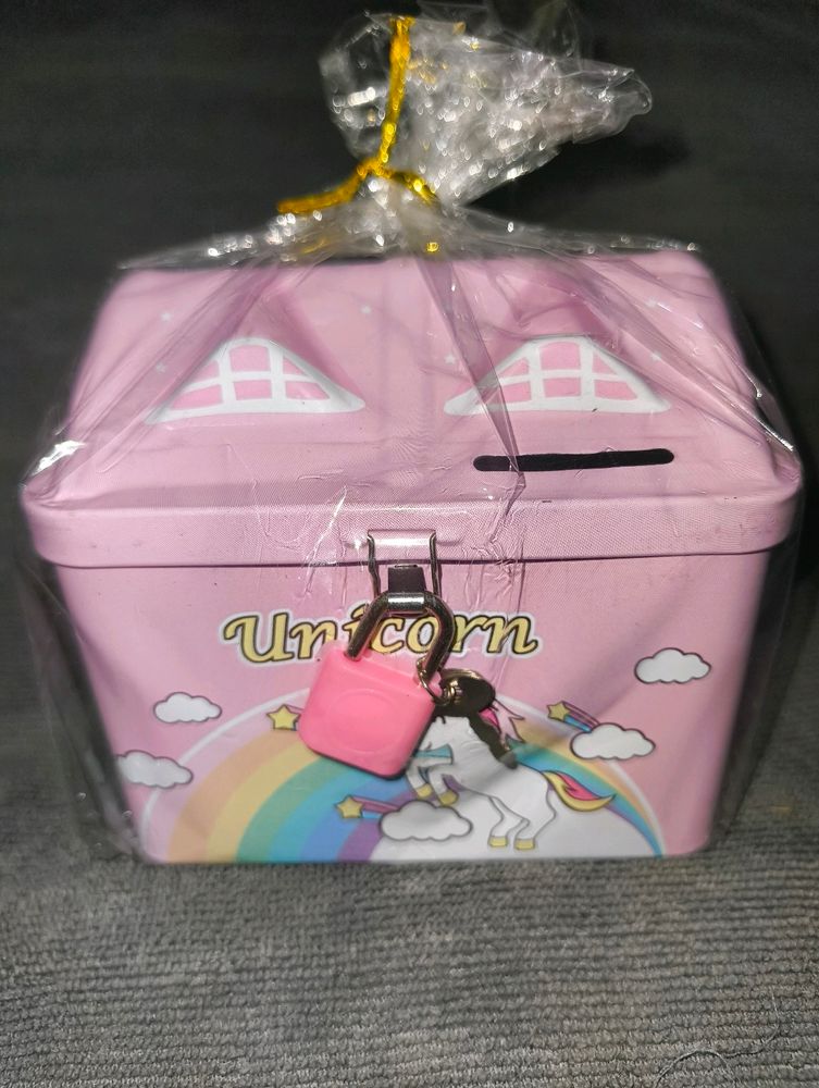 Unicorn Pink Hut Coin Bank