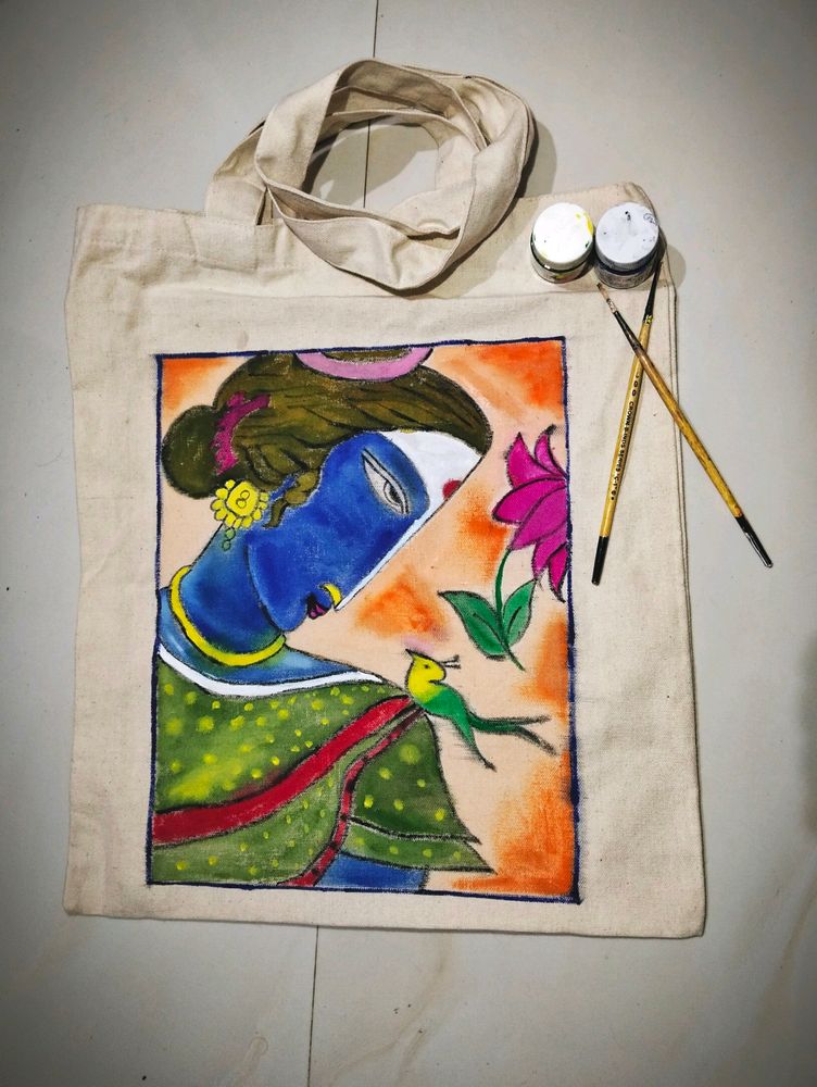 Hand Painted Tote Bag