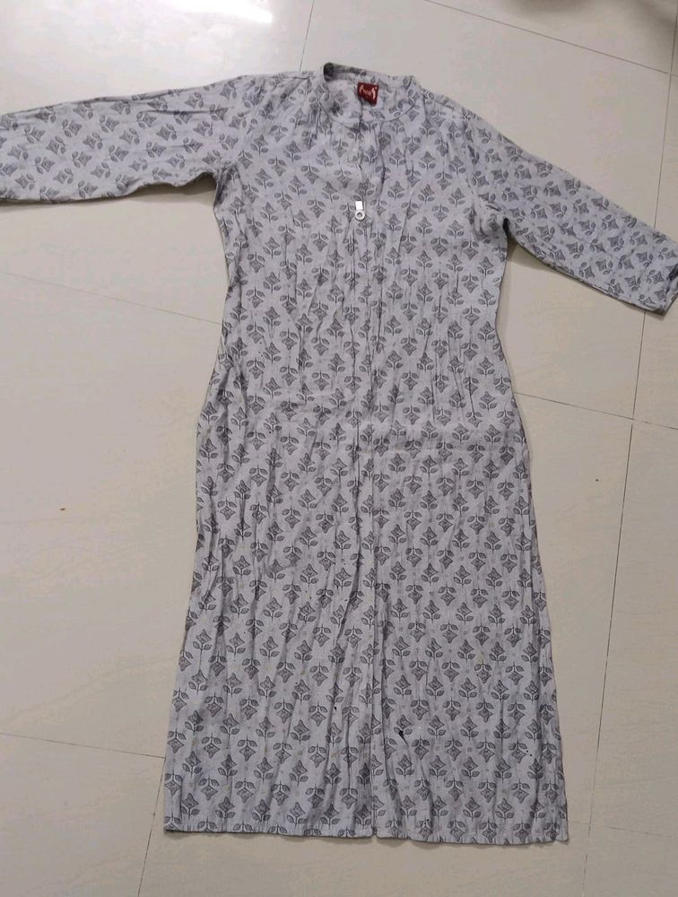 Poly cotton Grey kurti