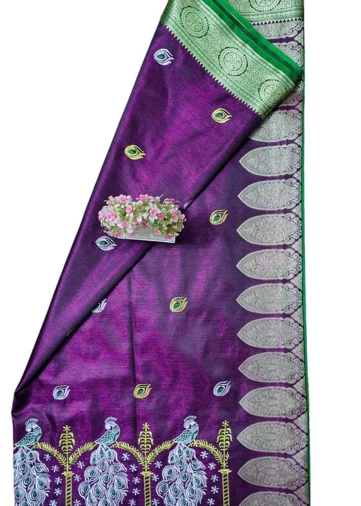 Full Work Embroidery Saree