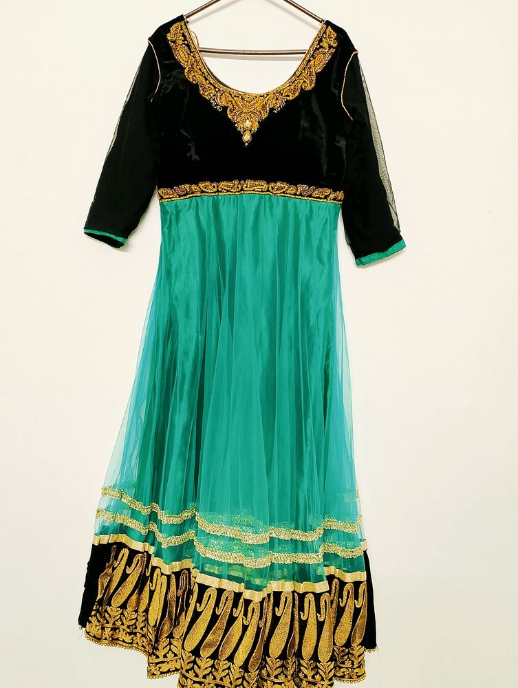 Beautiful Ocean Green Long Top Just For 150rs.