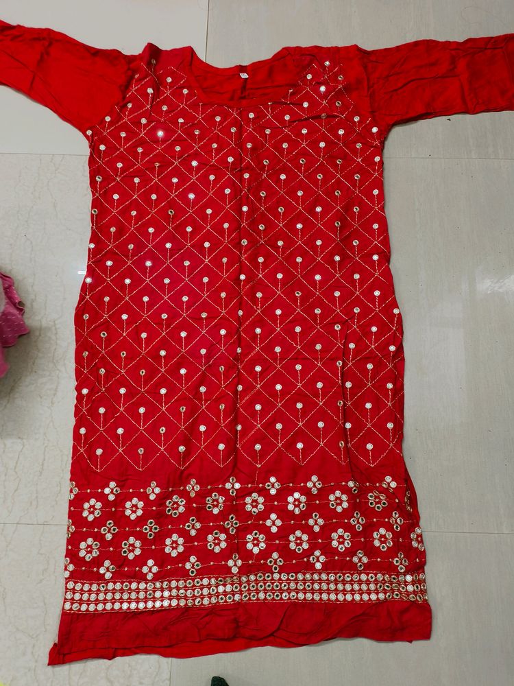 Beautiful Red Kurta