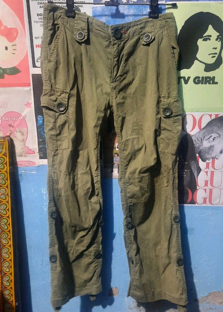 OLIVE GREEN CARGO PANT✨