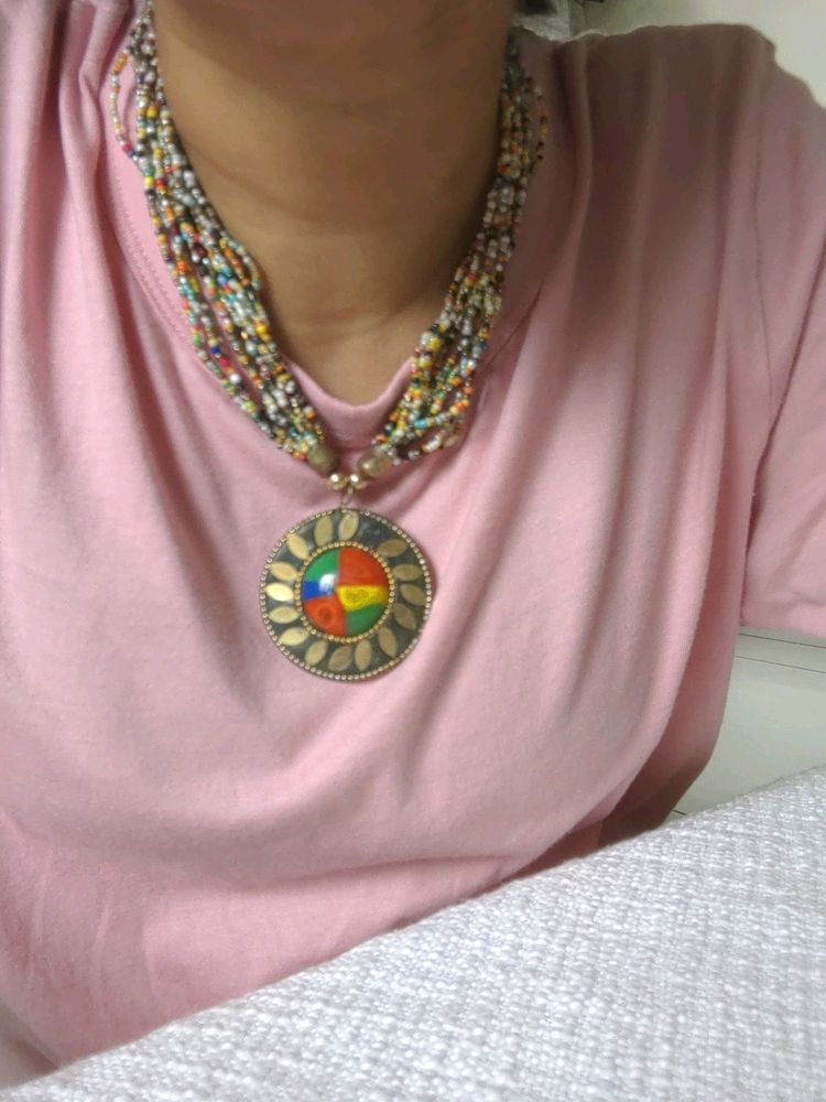 Colourful Jaipuri Neckpiece