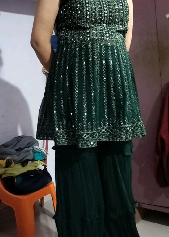 Kurti With Sarara & Dupatta