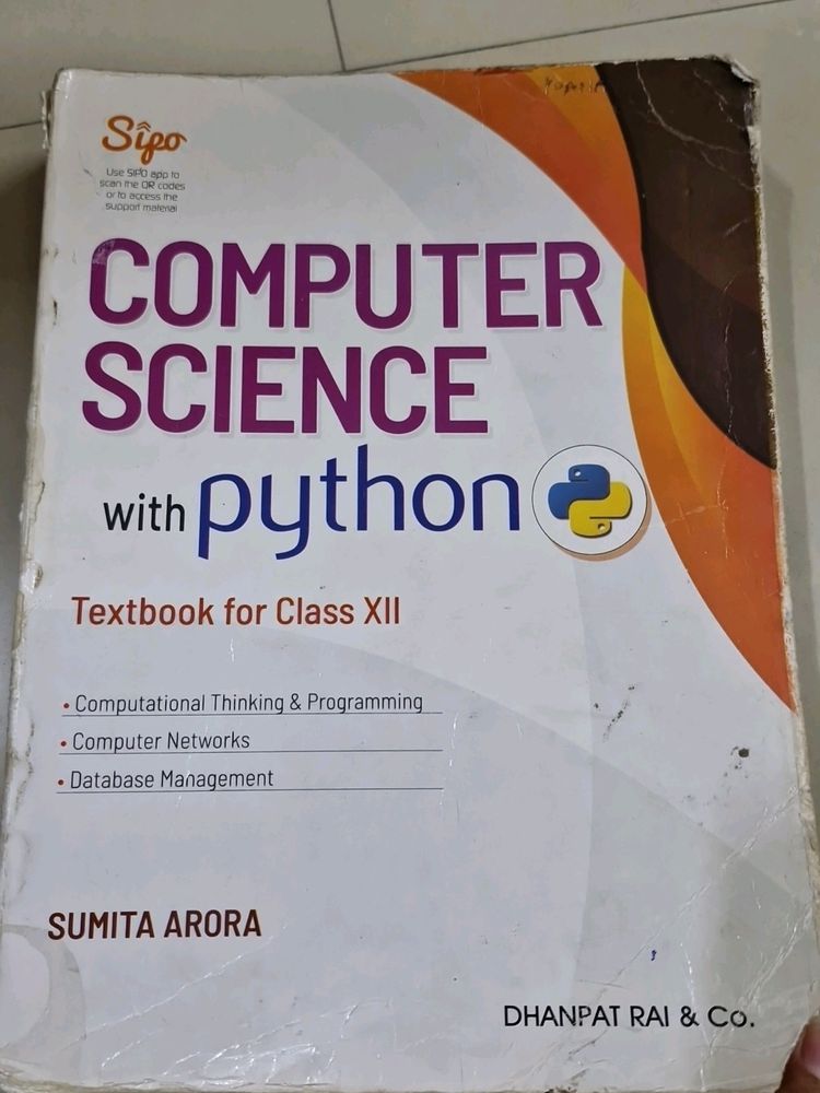 Class 12th Computer Science With Python