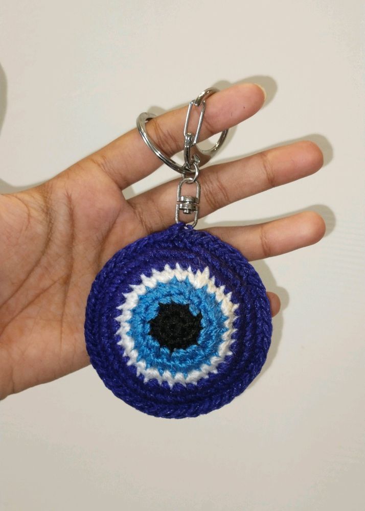 Crochet Evil Eye Key Chains Or Bag Charm 🧿