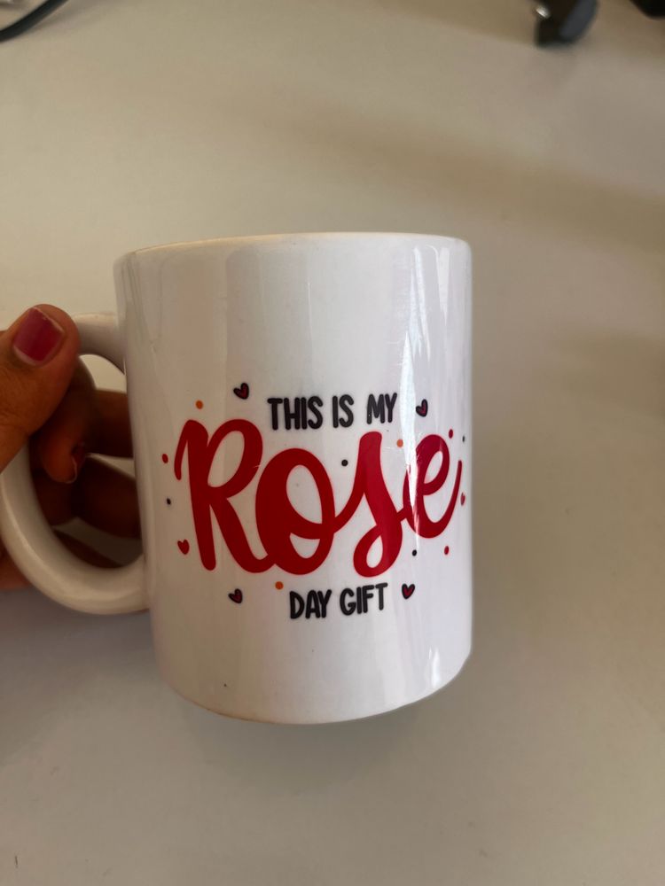 Oye Happy Valentine Rose Coffee mug