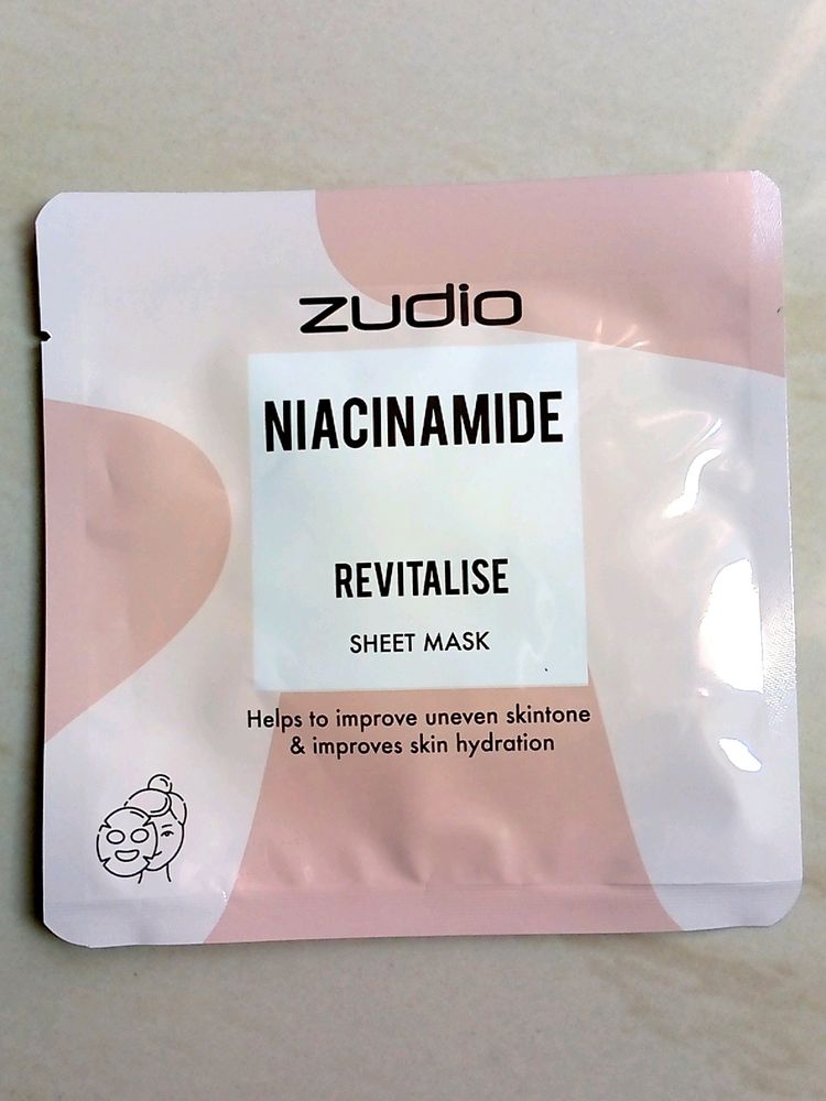 Zudio Niacinamide Sheet Mask