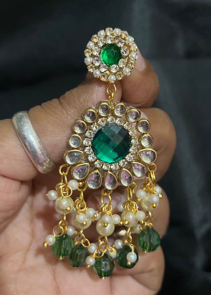 New Green Colour Earrings