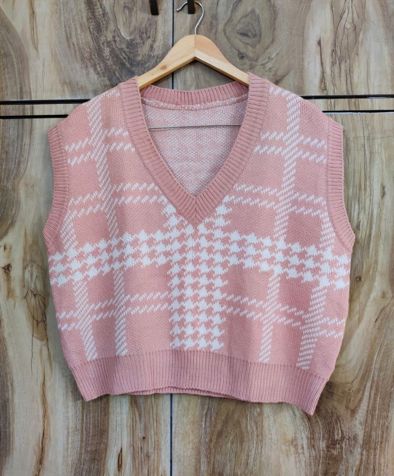 Pink Halft Sweater Bust Size-44