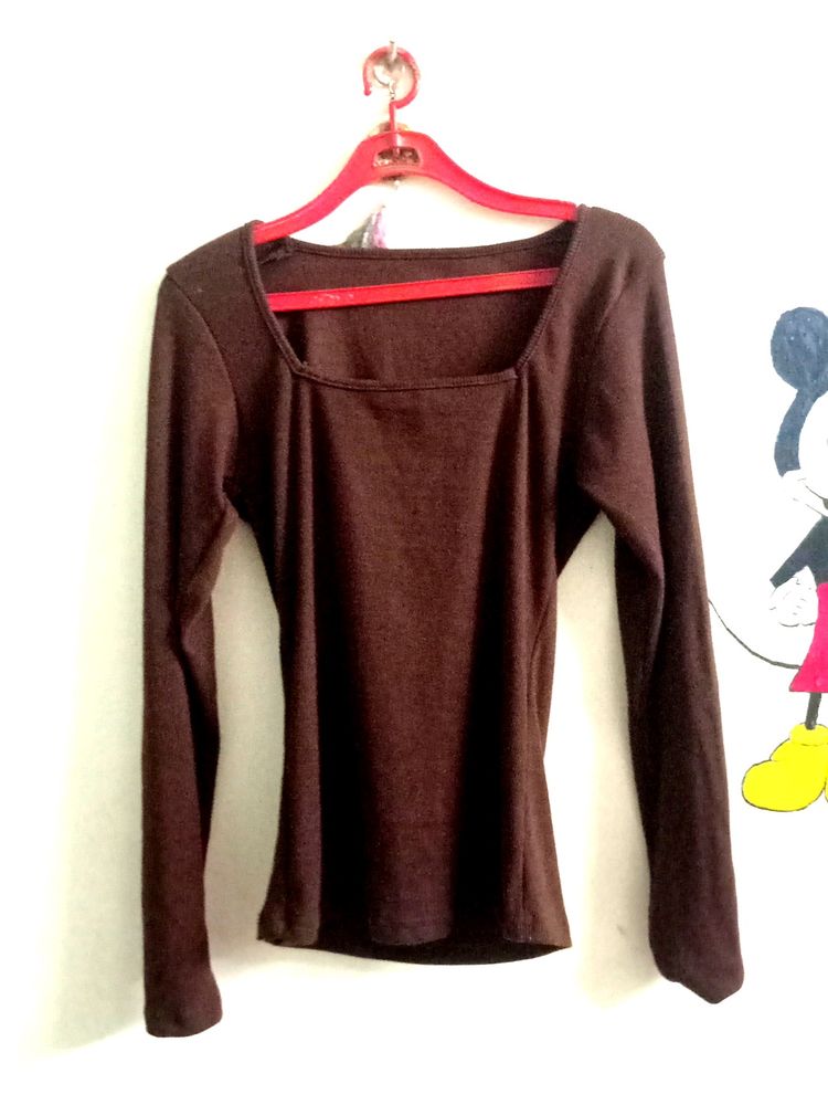 Full Sleeve Brown Top