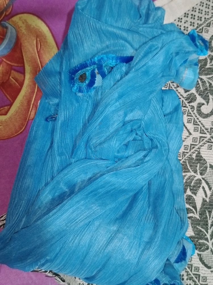 Blue Dupatta