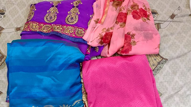 4 Sarees Combo