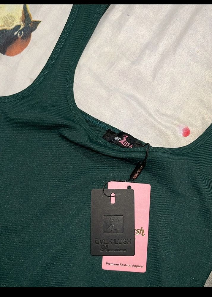 With Tag Green Tank Top