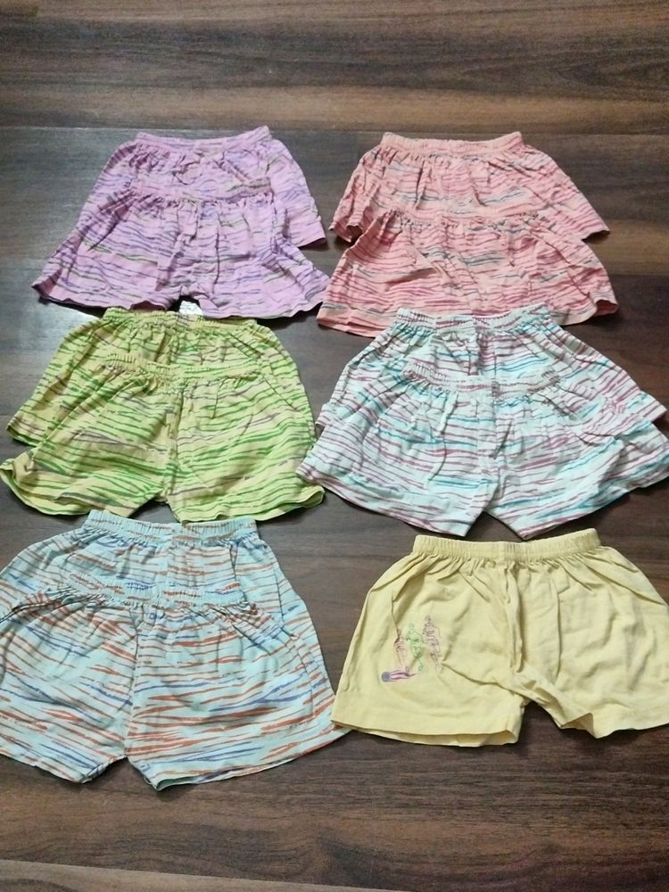 Soft Cotton Shorts Pack Of 11 For 3-6 Months Old