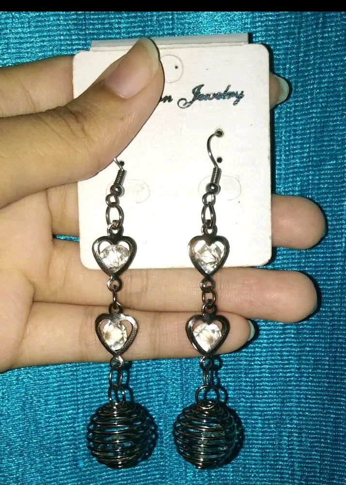 Long Black Earrings