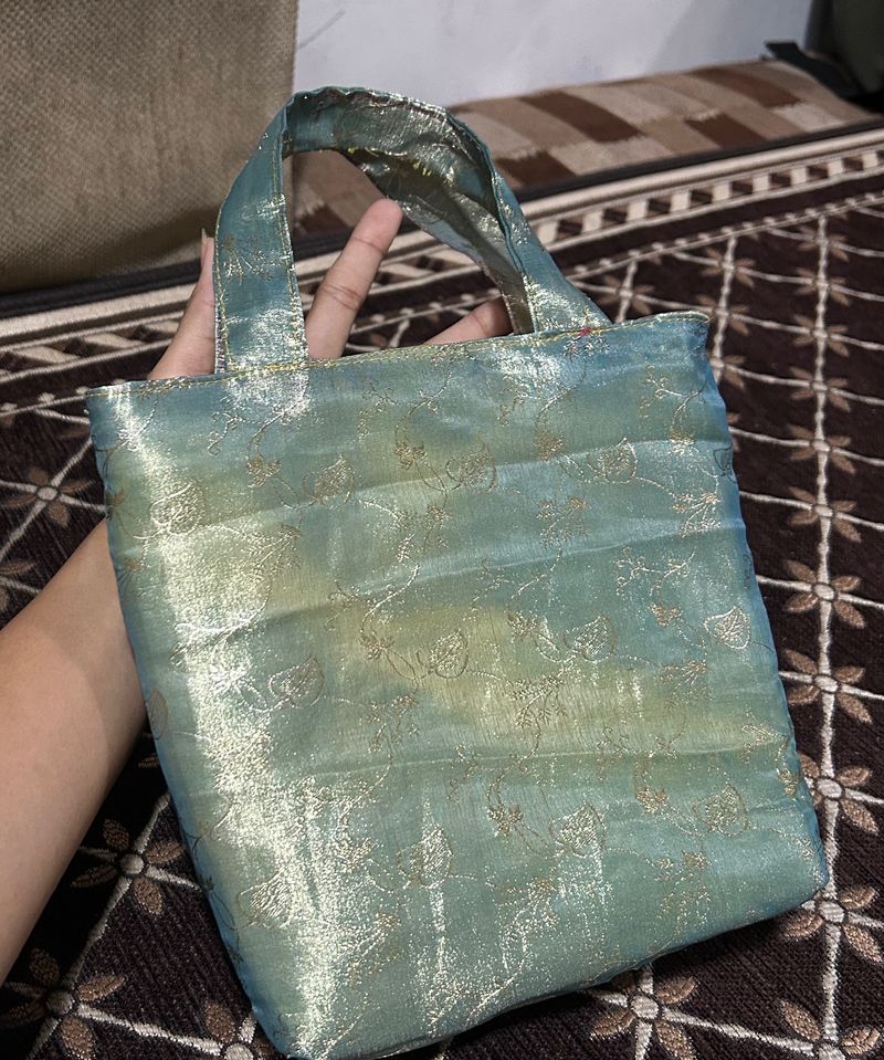 Tissue Silk Shinny Stitched Bag