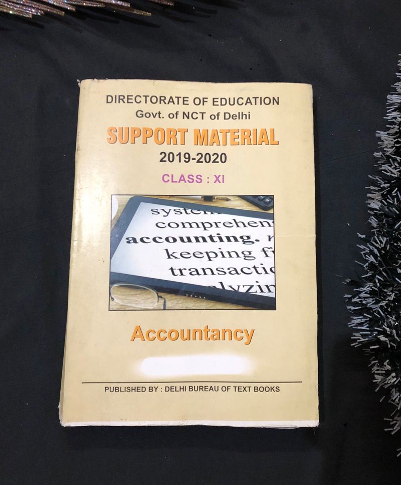 Accounts Book | Class 11th | Support Material |