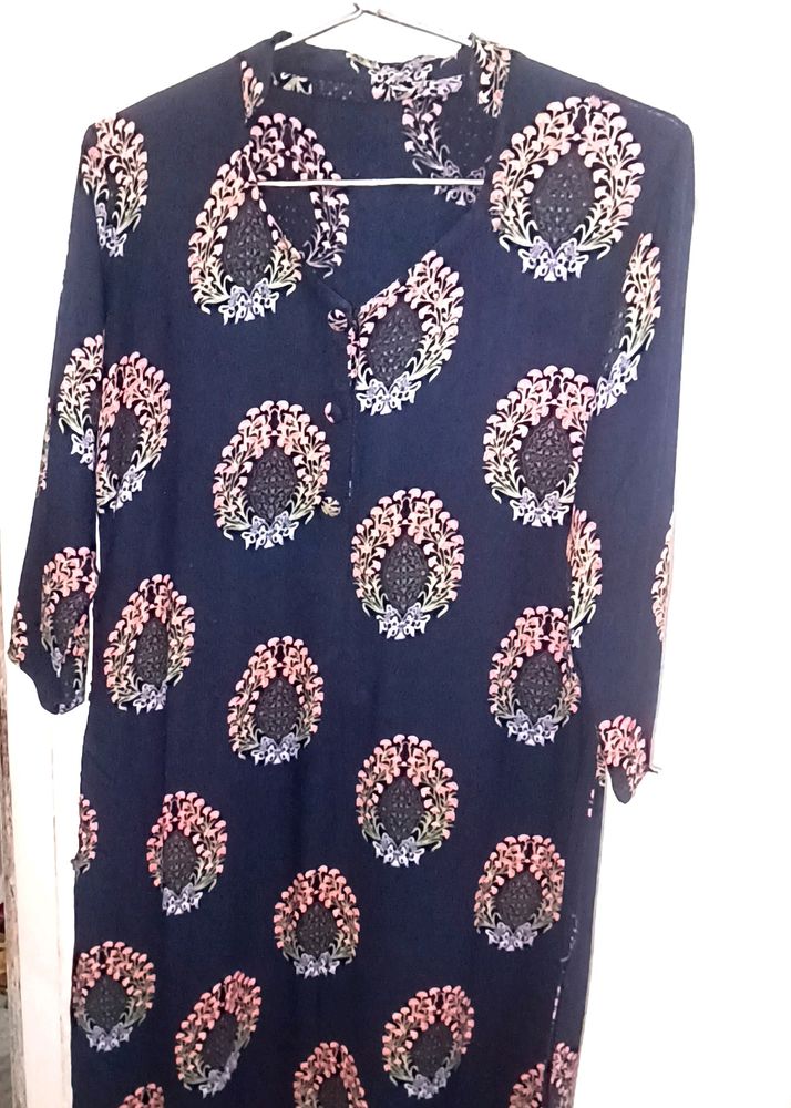 Navy Blue Kurti for Regular Wear